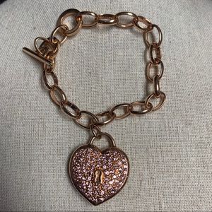 Rose gold heart bracelet